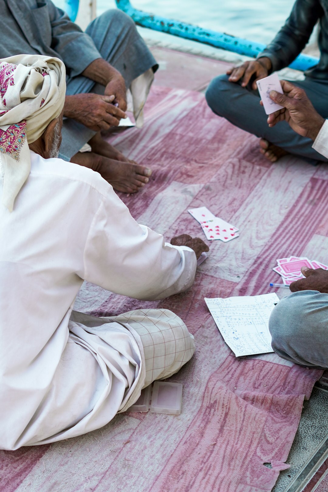 seniors playing cards together