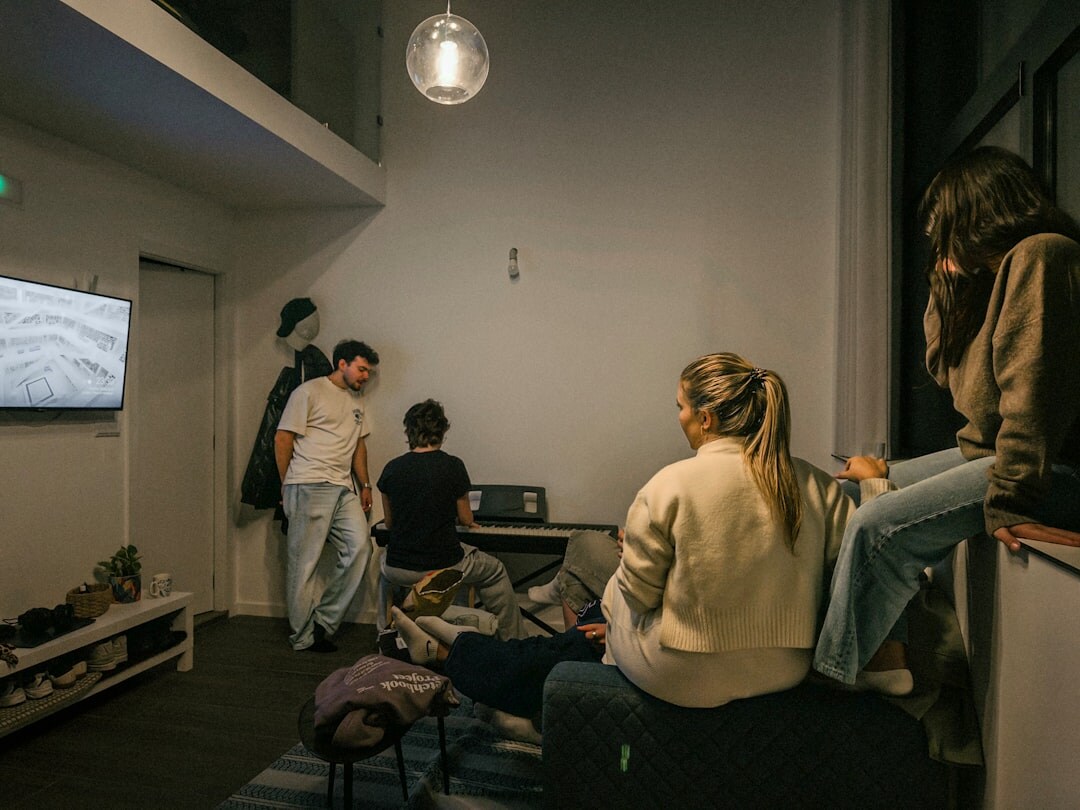 seniors gathering in cozy room